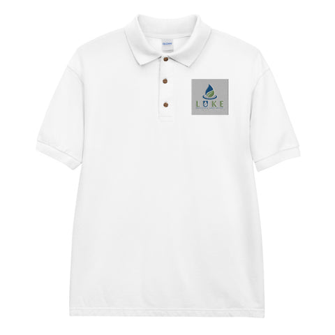 Luke outdoors Aqua Supply Embroidered Polo Shirt
